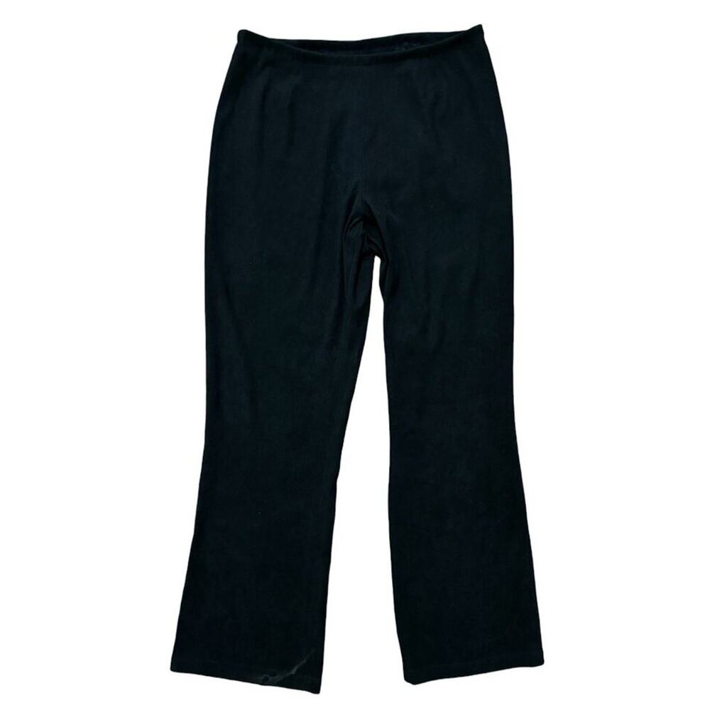 NWT VTG J.JILL High Rise Stretchy Microsuede Bootcut Pants in Black SZ 10
